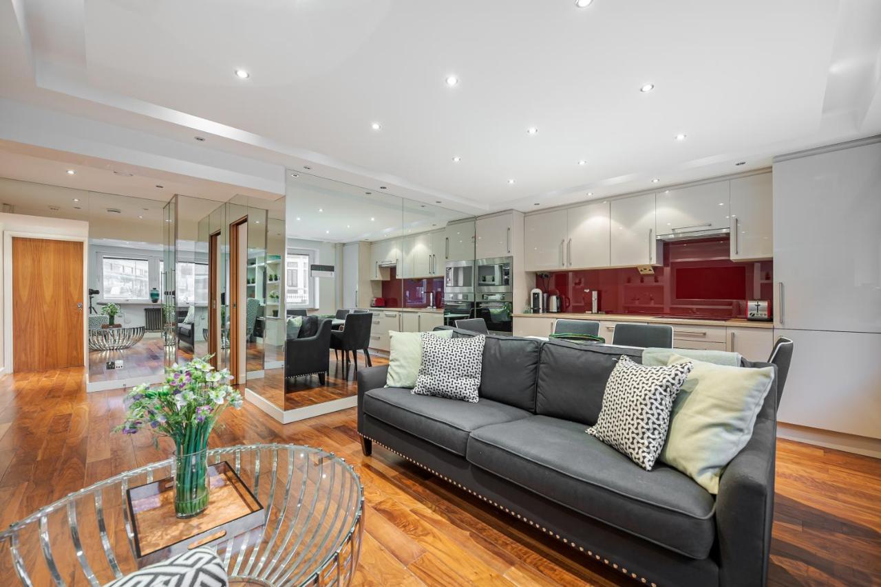 Elegant Ground Floor Apartment With Ac In Knightsbridge Steps Away From Harrods לונדון מראה חיצוני תמונה